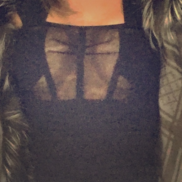D&G DOLCE&GABANNA Black Sheer Top